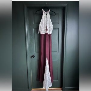 Christina wu Style 22775 M Mahogany And Ivory NWT Size 16